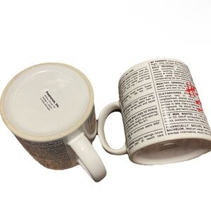 2 Vtg Too Hot To Handle Coffee Mugs Personal Ad Print Freelance Inc 1984 Japan